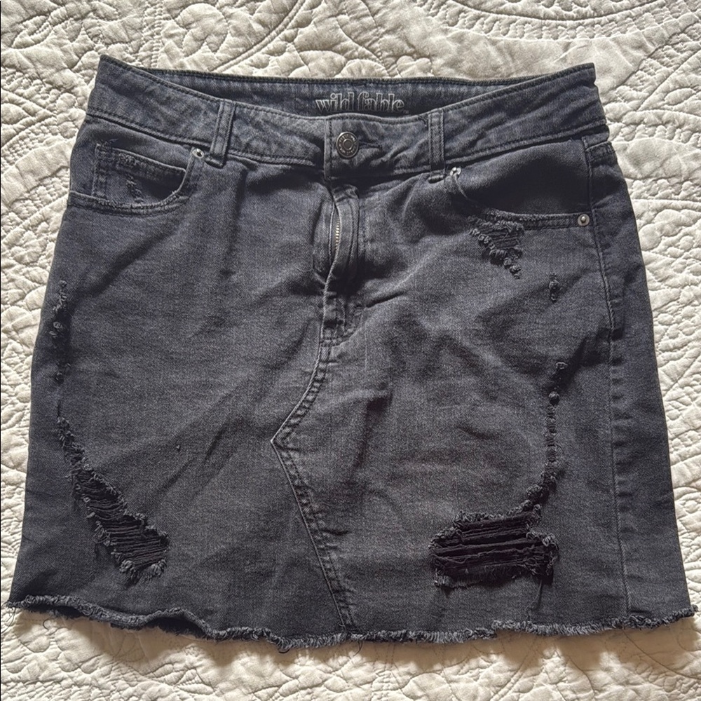 Wild Fable Gray Mini Pencil Skirt